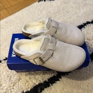 Birkenstock shearling clog